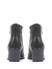 Pavers Ladies Black Ankle Boots - Image 3 of 5