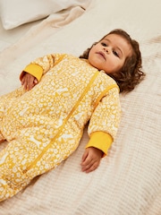 JoJo Maman Bébé Mustard Woodland 2.5 Tog Sleep Snuggler - Image 1 of 4