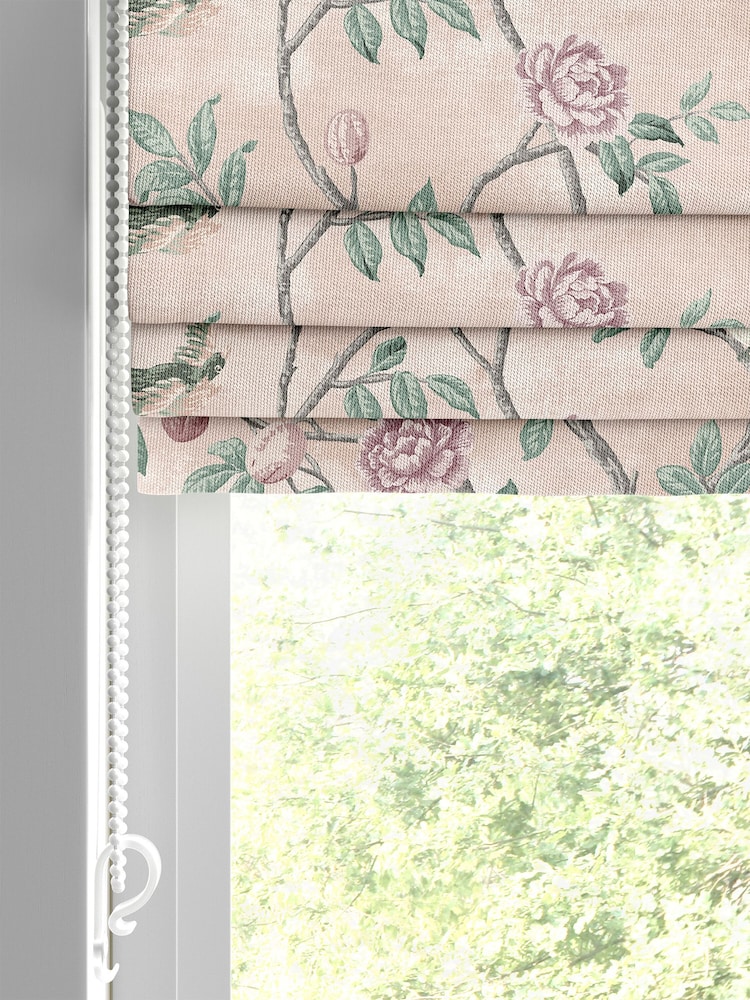Laura Ashley Pink Eglantine Made To Measure Roman Blinds - Image 2 of 6
