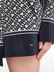 Tommy Hilfiger Monogram Black knitted Shirt Dress - Image 2 of 3