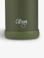 Citron Insulated Water Bottle with Extra Lid 500ml Olive Green - Image 4 of 6