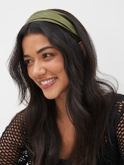 Green Satin Hairband - Image 1 of 3