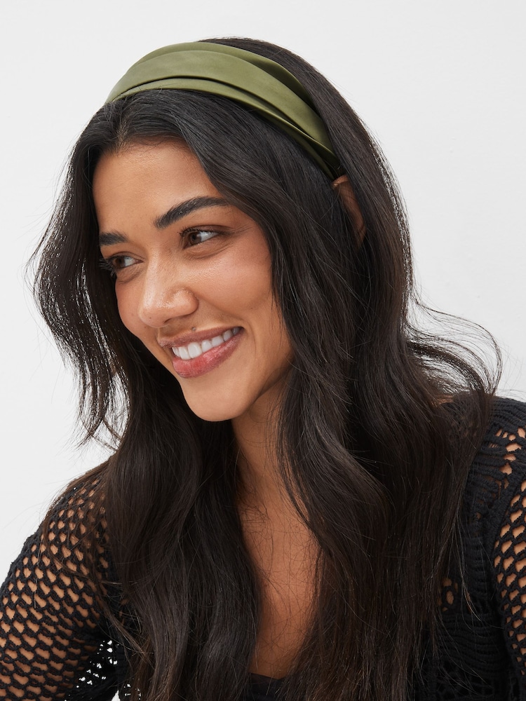 Green Satin Hairband - Image 1 of 3