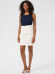 Kaffe White KAkarla Twill Skirt - Image 2 of 5