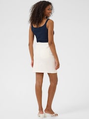 Kaffe White KAkarla Twill Skirt - Image 3 of 5