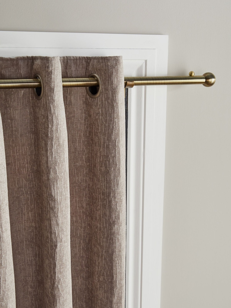 Antique Brass 28mm Door Curtain Pole - Image 4 of 6