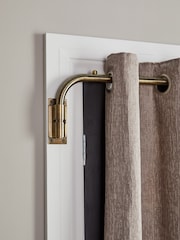 Antique Brass 28mm Door Curtain Pole - Image 5 of 6