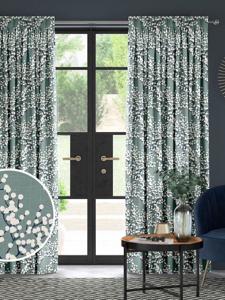 Blue Grove Made To Measure 100% Cotton Curtains - Image 1 of 9