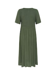 Kaffe Green KAvalery Amber Midi Dress - Image 4 of 4