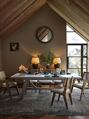 Dark Grey Extending 6 to 8 Seater Heath Trestle Dining Table - Image 2 of 9