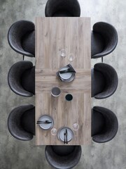 Dark Grey Extending 6 to 8 Seater Heath Trestle Dining Table - Image 3 of 9