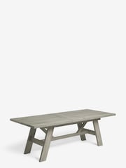 Dark Grey Extending 6 to 8 Seater Heath Trestle Dining Table - Image 6 of 9