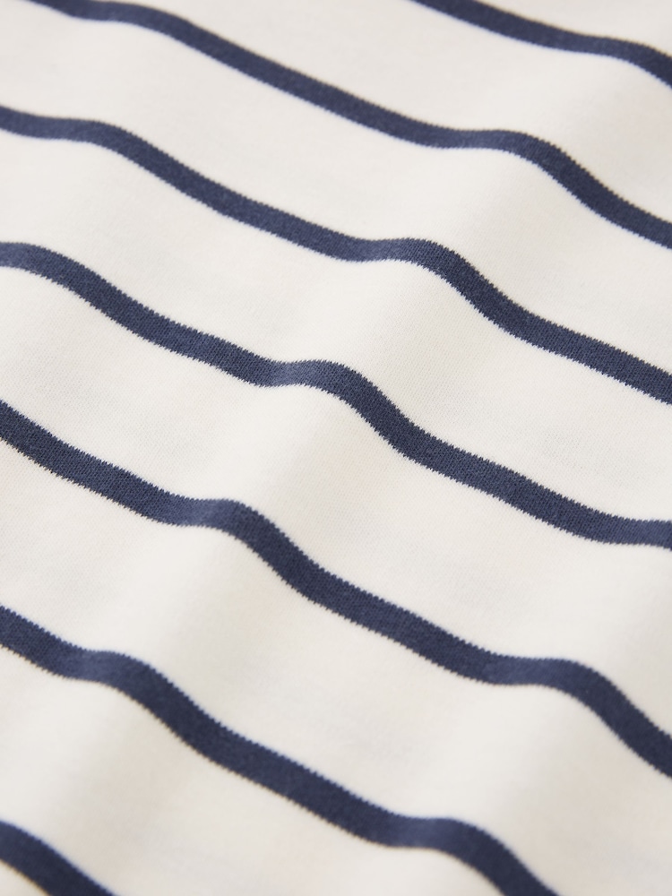 Celtic & Co. Cream Stripe Long Sleeve T-Shirt - Image 5 of 5
