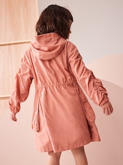 Tonfarben - Spritzwasserabweisende Regenjacke mit gerafften Ärmeln (3–16 J.) - Bild 3 von 9
