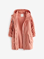 Tonfarben - Spritzwasserabweisende Regenjacke mit gerafften Ärmeln (3–16 J.) - Bild 6 von 9