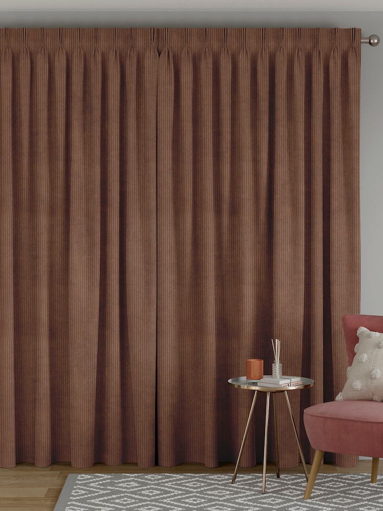 Cognac Brown Jangga Made To Measure Curtains - Image 2 of 9
