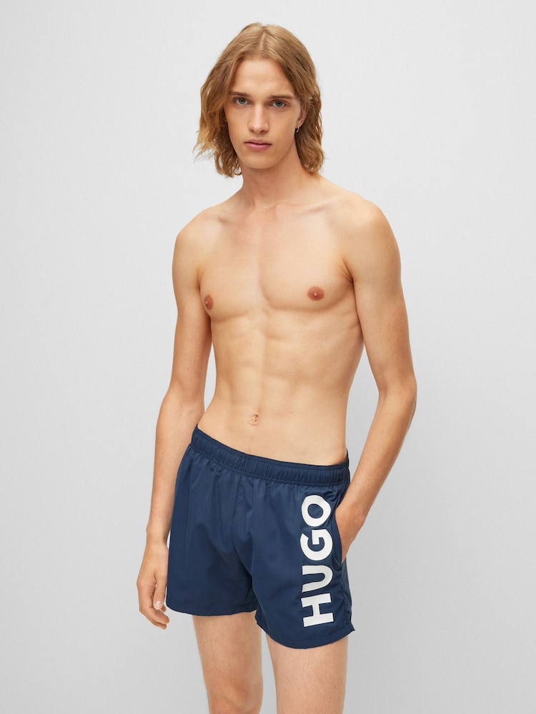 HUGO Blue Abas Swim Shorts - Image 1 of 4