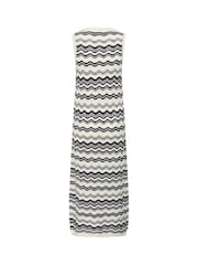 Kaffe White KAanna Knit V-Neck Maxi Dress - Image 5 of 5