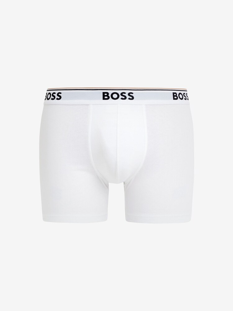 BOSS Black/Grey/White Power Briefs 3 Pack - Image 10 of 10