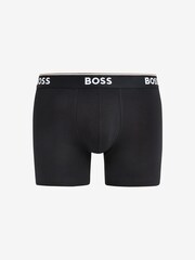 BOSS Black/Grey/White Power Briefs 3 Pack - Image 8 of 10