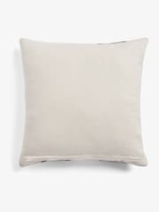 Black/White Stripe 50 x 50cm Linford Velvet Cushion - Image 5 of 5