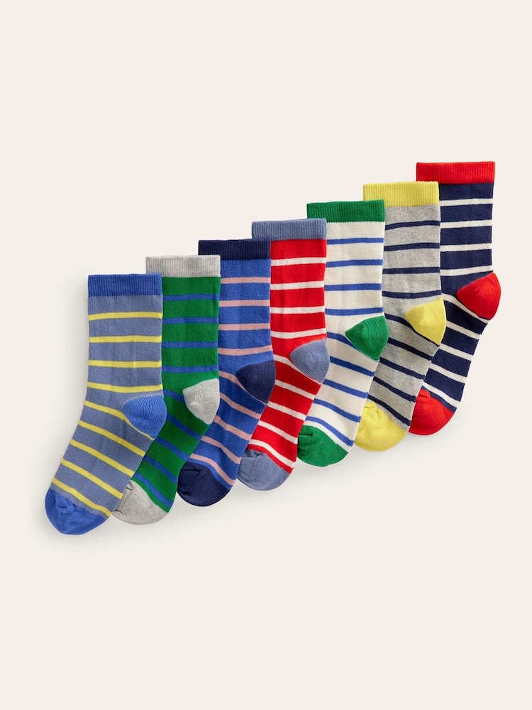 Boden Blue Socks 7 Pack - Image 1 of 3 Boden Blue Socks 7 Pack - Image 1 of 3