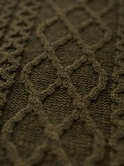 Зеленый - Celtic & Co. Cable Crew Neck Jumper - Image 4 of 4