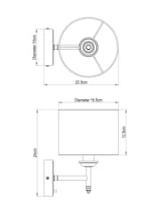 Brass Upton Wall Light - Image 4 of 6