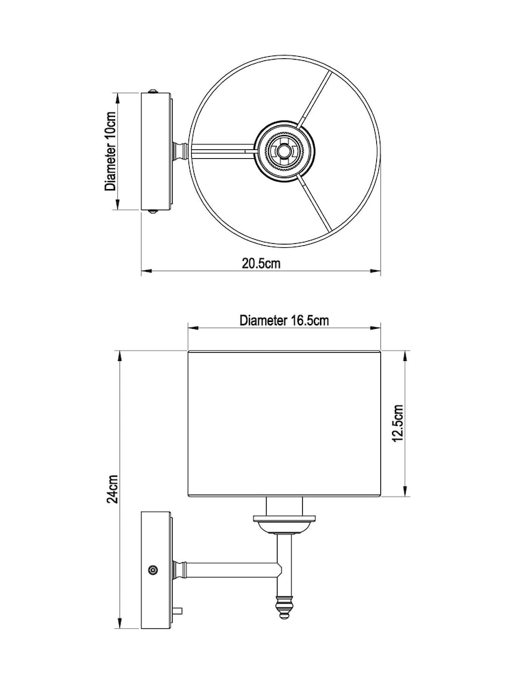 Brass Upton Wall Light - Image 6 of 6