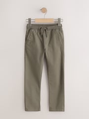 Khaki Grønn - Rib Midje Pull-On Bukser (3-16år) - Bilde 5 av 8