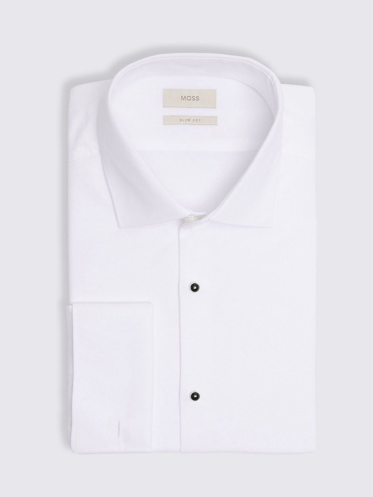 MOSS White Marcella Dress Shirt - Image 4 of 4 MOSS White Marcella Dress Shirt - Image 4 of 4