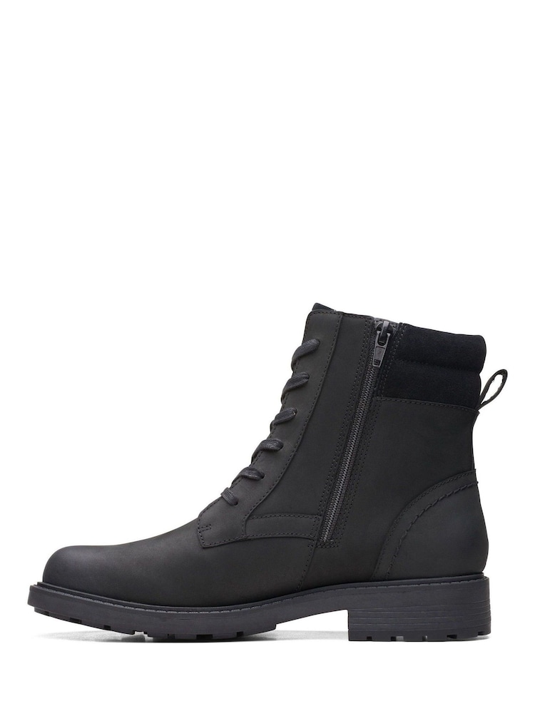 Clarks Black Leather Orinoco Spice Boots - Image 3 of 7