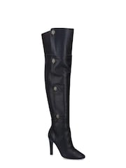 Kurt Geiger London Shoreditch OTK Black Boots - Image 2 of 4