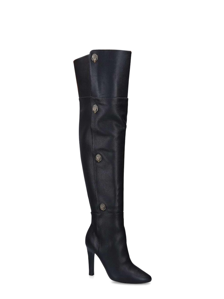 Kurt Geiger London Shoreditch OTK Black Boots - Image 2 of 4