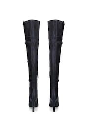 Kurt Geiger London Shoreditch OTK Black Boots - Image 3 of 4
