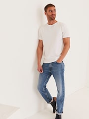 FatFace Blue Slim Light Wash Jeans - Image 3 of 5