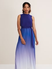 Phase Eight Blue Piper Ombre Maxi Dress - Image 1 of 6