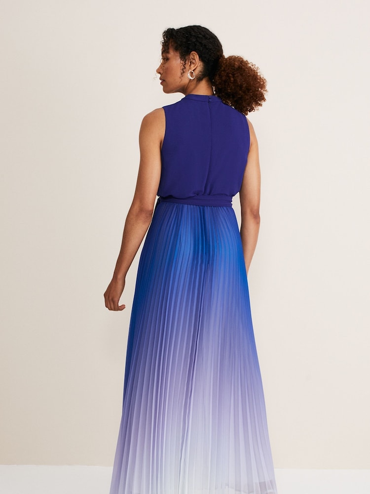 Phase Eight Blue Piper Ombre Maxi Dress - Image 2 of 6
