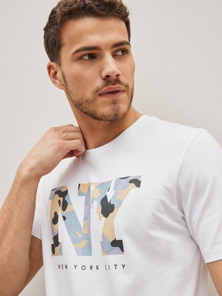 Black Camo Print T-Shirts 3 Pack - Image 8 of 10