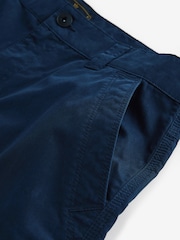 Navy Blue Long Length Belted Cargo Shorts - Image 6 of 9