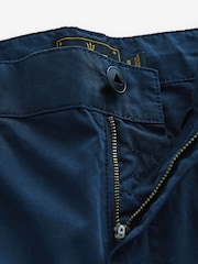 Navy Blue Long Length Belted Cargo Shorts - Image 7 of 9