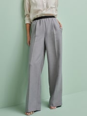 Grey Waistband Detail Wide Leg Trousers - Image 2 of 5