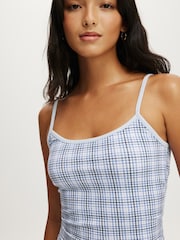 Cotton On Blue Dreamy Soft Longline Cami & Boyshort Set - Image 3 of 8