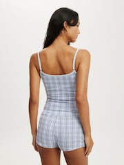 Cotton On Blue Dreamy Soft Longline Cami & Boyshort Set - Image 6 of 8