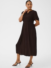 Kaffe Brown KAvalery Amber Dress - Image 1 of 5