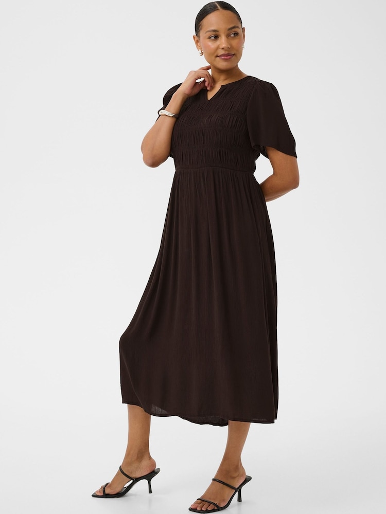 Kaffe Brown KAvalery Amber Dress - Image 1 of 5