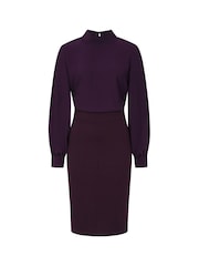 Hot Squash Blouson Sleeve Ponte Dress - Image 3 of 3