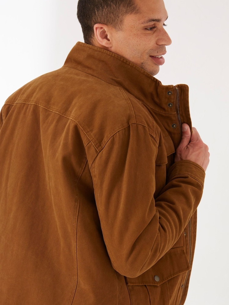 Fat Face Brown Preston Canvas Jacket - Image 2 of 3