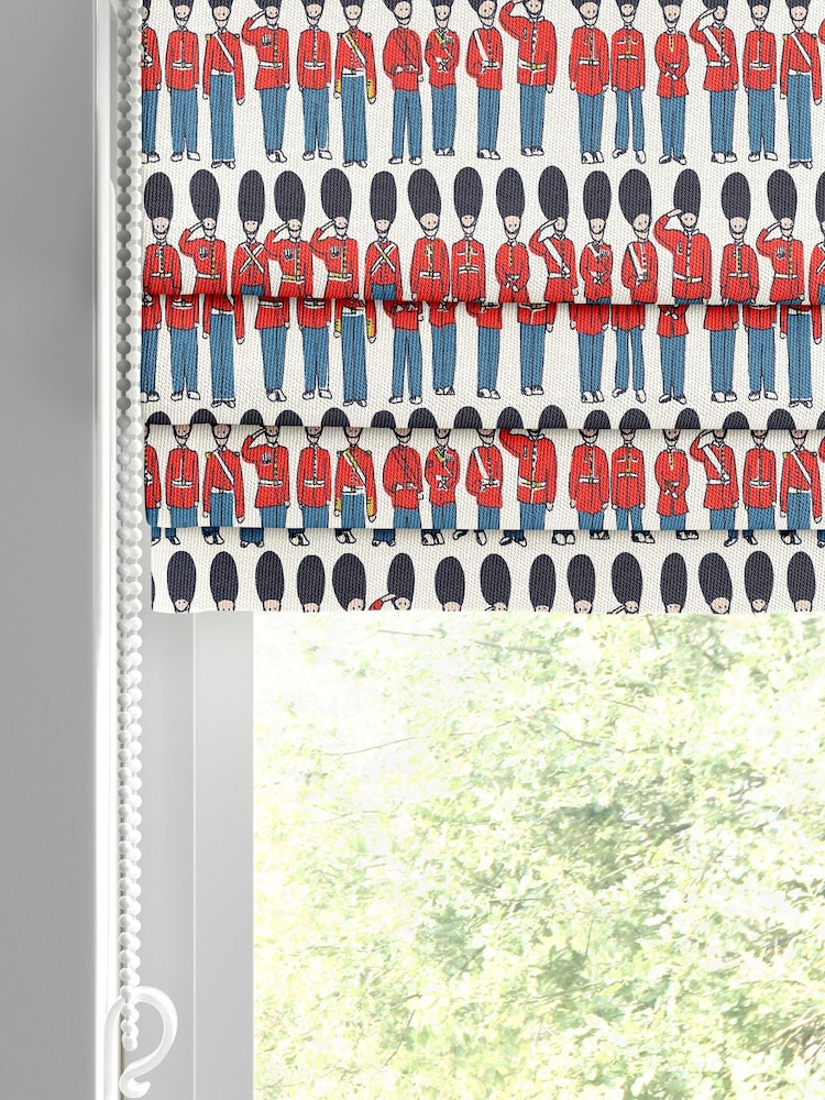 Cath Kidston Multi Kids London Guards Made to Measure Roman 100% Cotton Blind - Image 2 of 6