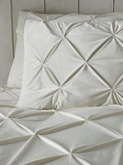 Soiree Natural Mira Velvet Duvet Cover and Pillowcase Set - Image 4 of 4